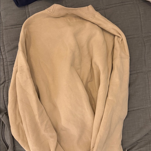 Abercrombie & Fitch Oversized Soft Fleece Sweatshirt - Beige - Picture 3 of 4